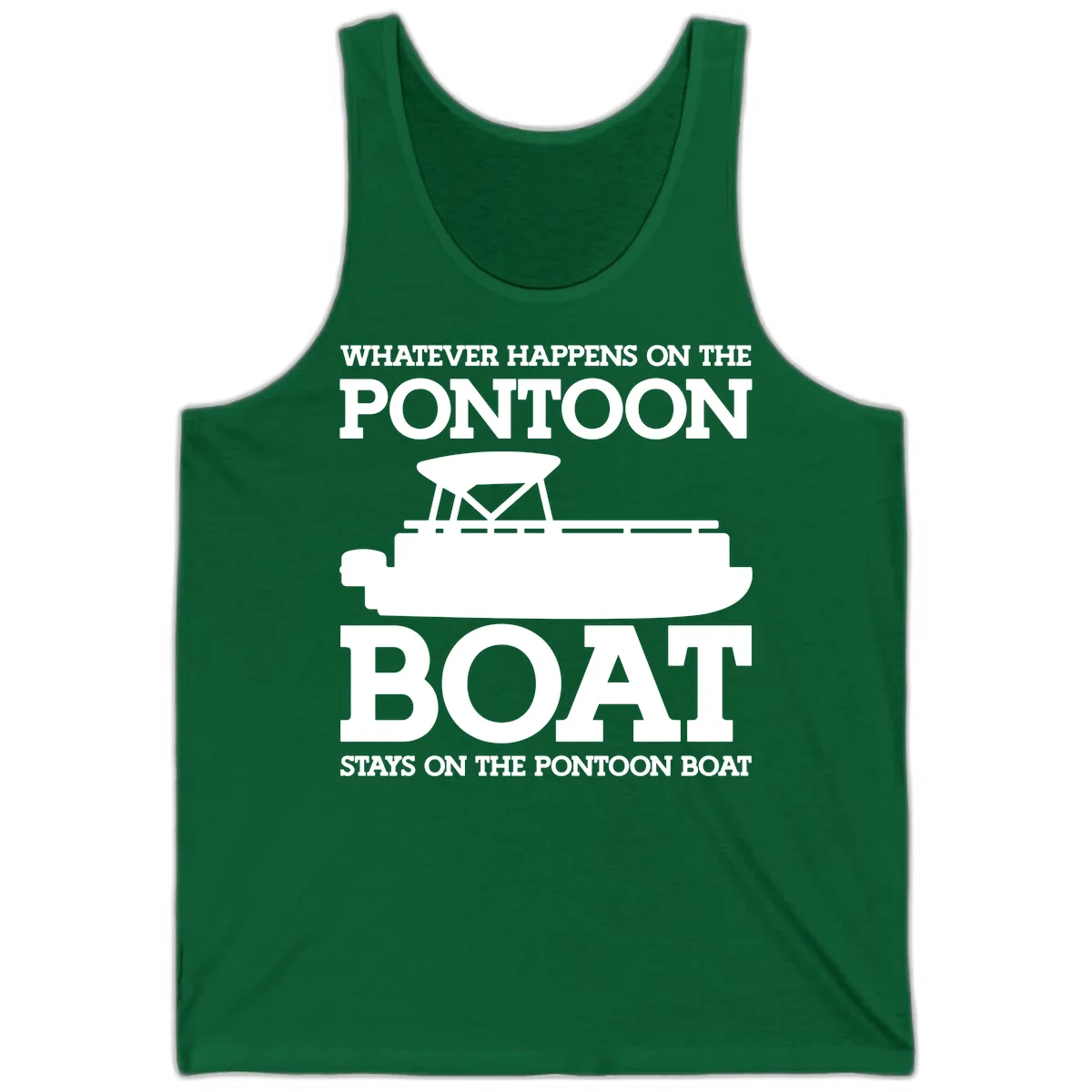 Whatever Happens On The Pontoon Boat Tank in Kelly