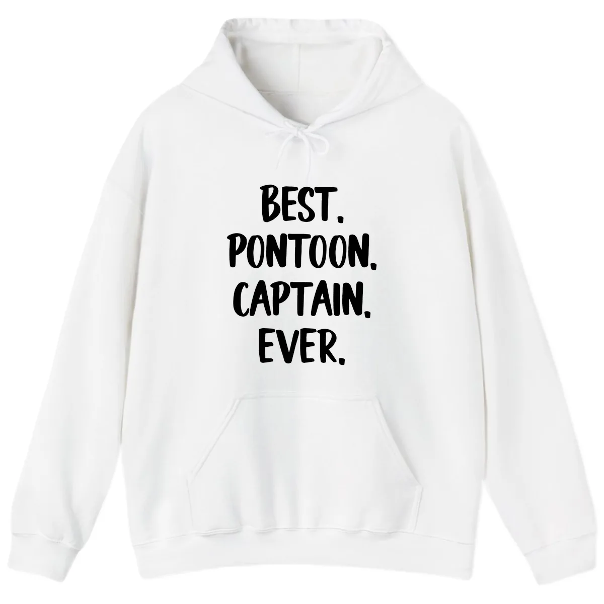 Best Pontoon Captain Ever Hoodie in White