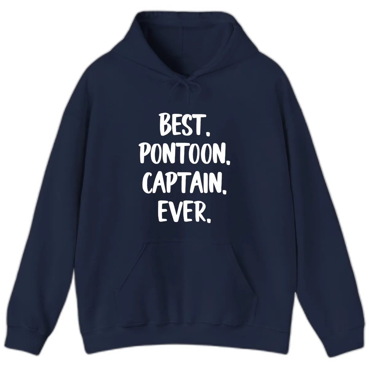 Best Pontoon Captain Ever Hoodie in Navy