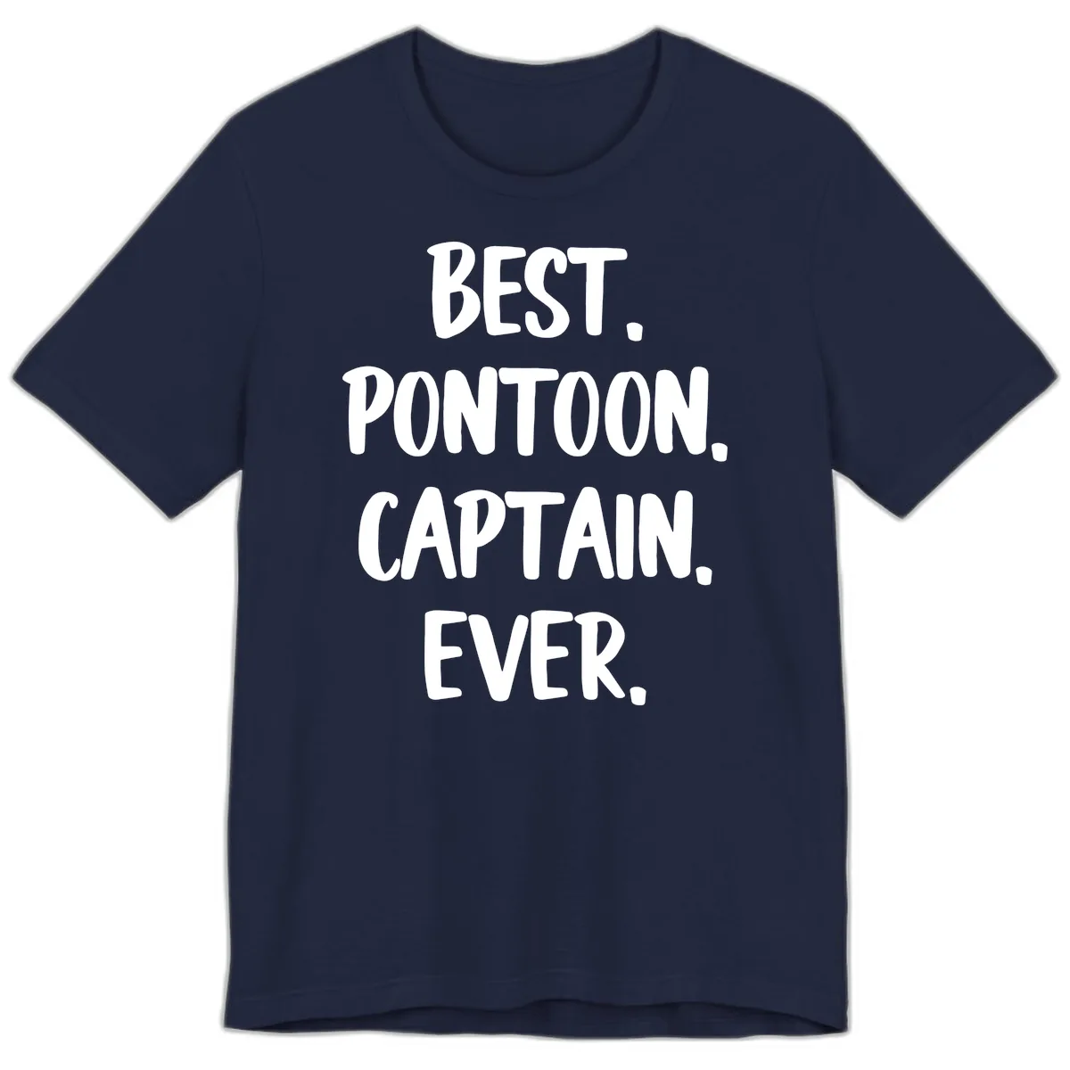 Best Pontoon Captain Ever Premium T-Shirt in Navy
