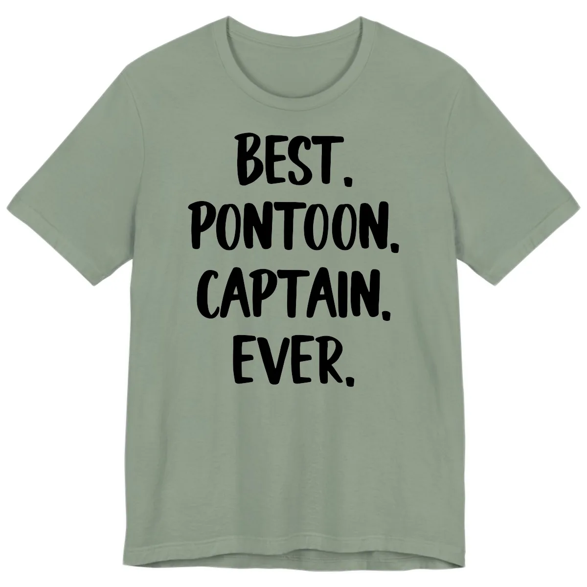 Best Pontoon Captain Ever Premium T-Shirt in Sage