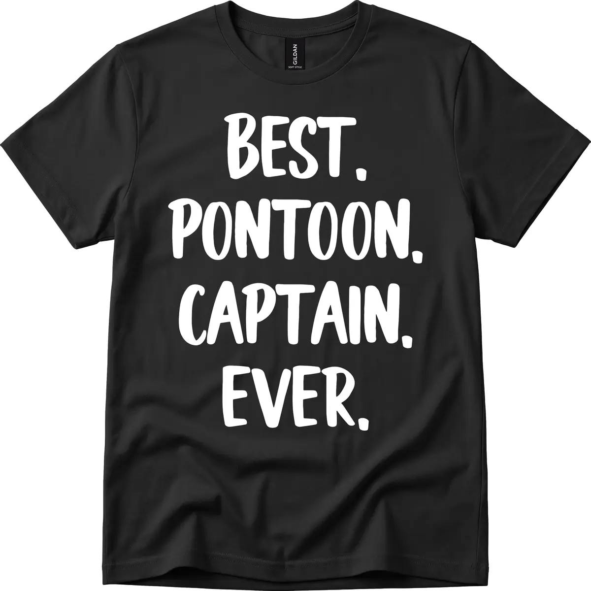Best Pontoon Captain Ever T-Shirt in Black