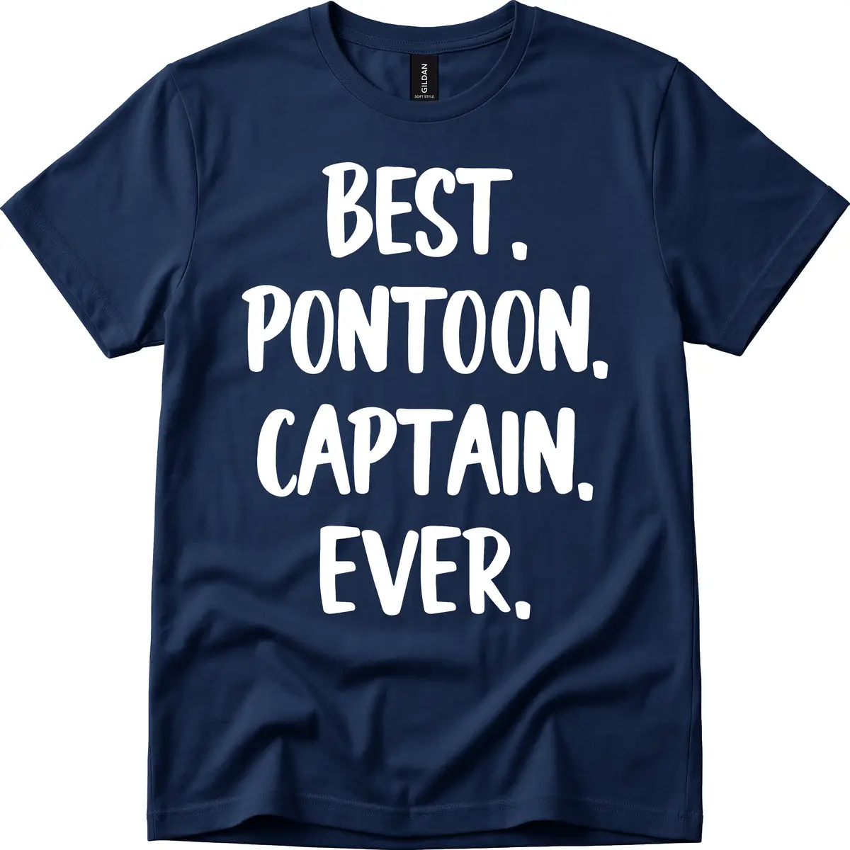 Best Pontoon Captain Ever T-Shirt in Navy
