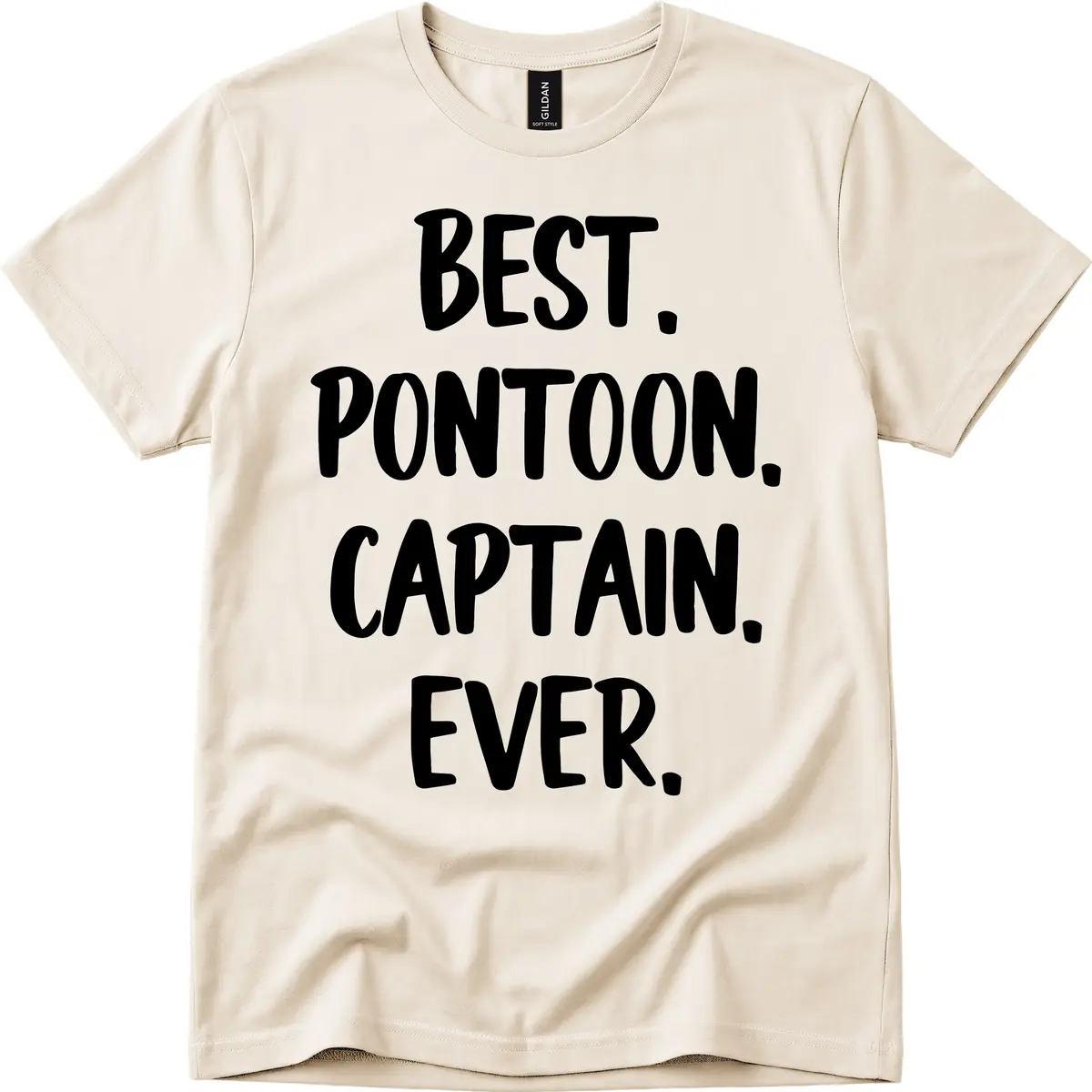 Best Pontoon Captain Ever T-Shirt in Natural