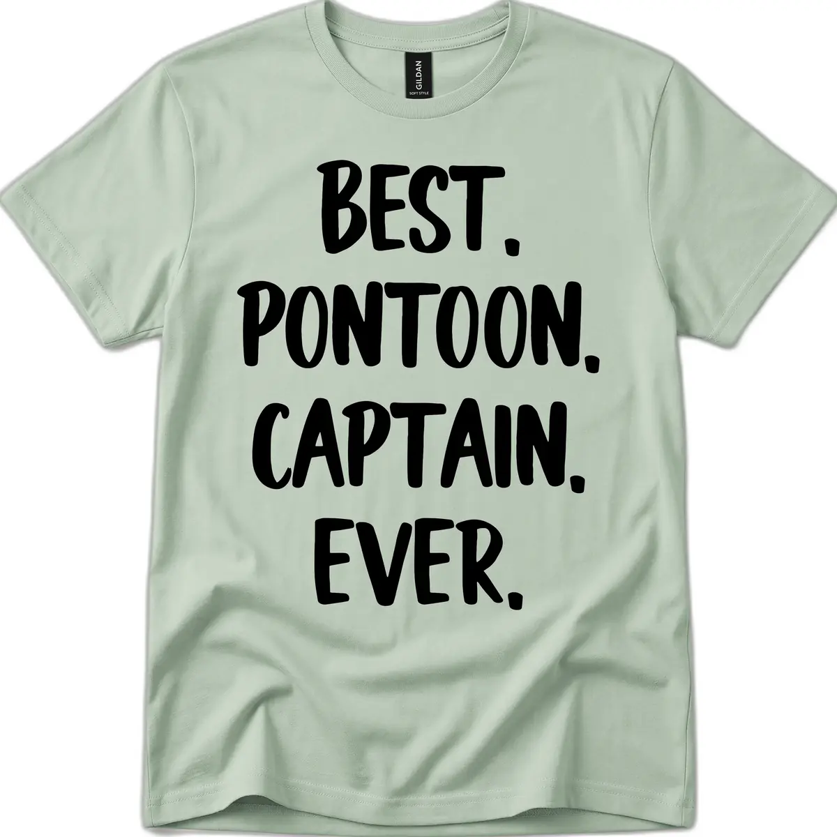 Best Pontoon Captain Ever T-Shirt in Sage