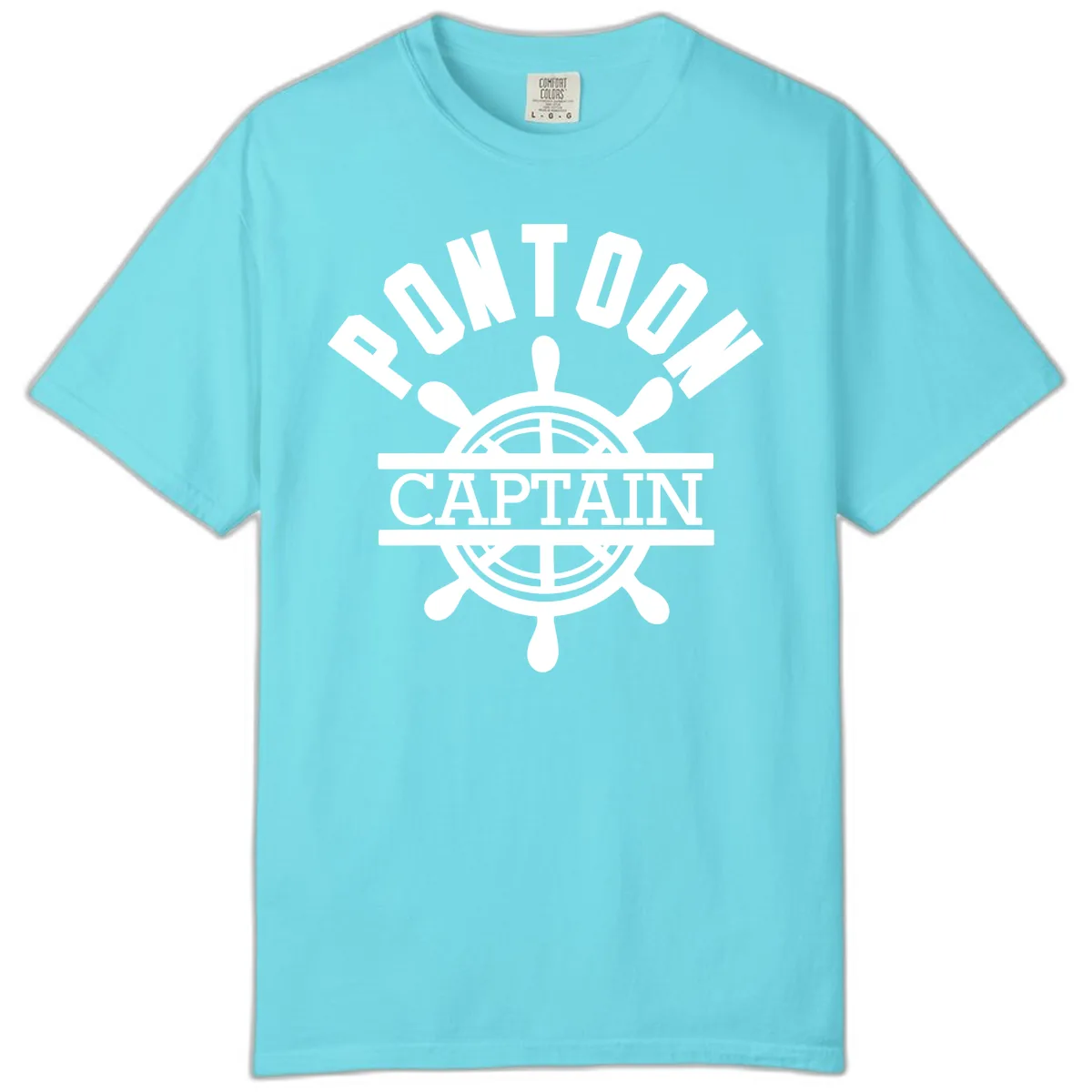 Pontoon Captain Steering Wheel Design Comfort Color in Lagoon Blue