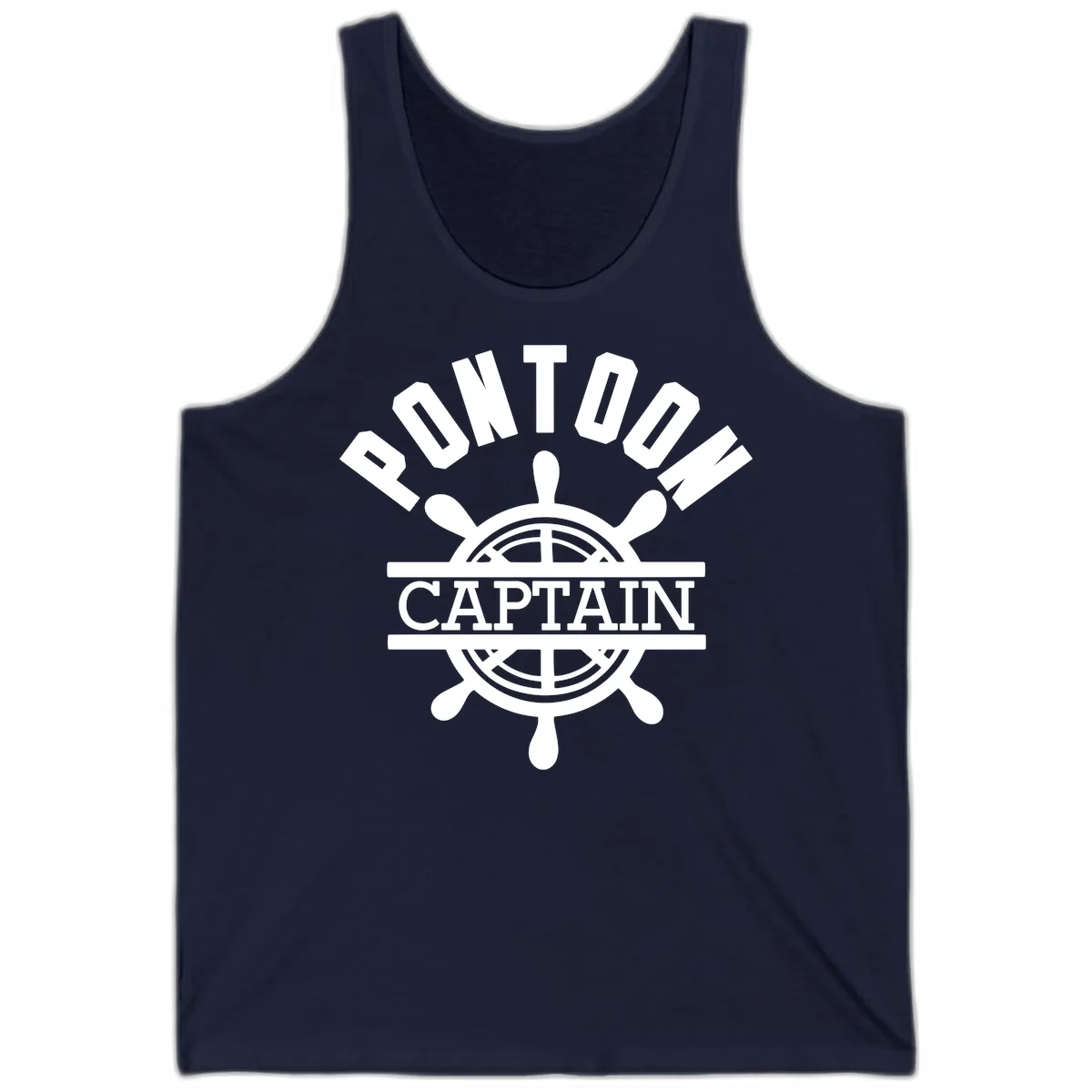 Pontoon Captain Steering Wheel Design Tank in Navy