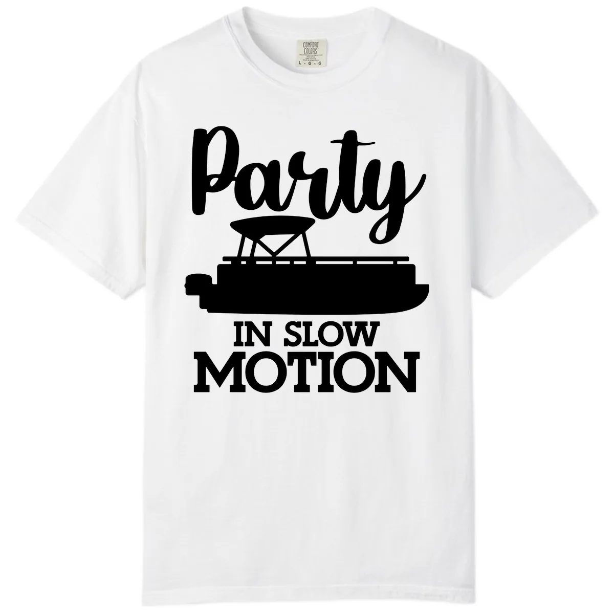 Party In Slow Motion Pontoon Life Comfort Color in White