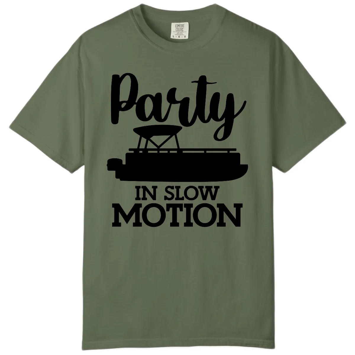 Party In Slow Motion Pontoon Life Comfort Color in Sage