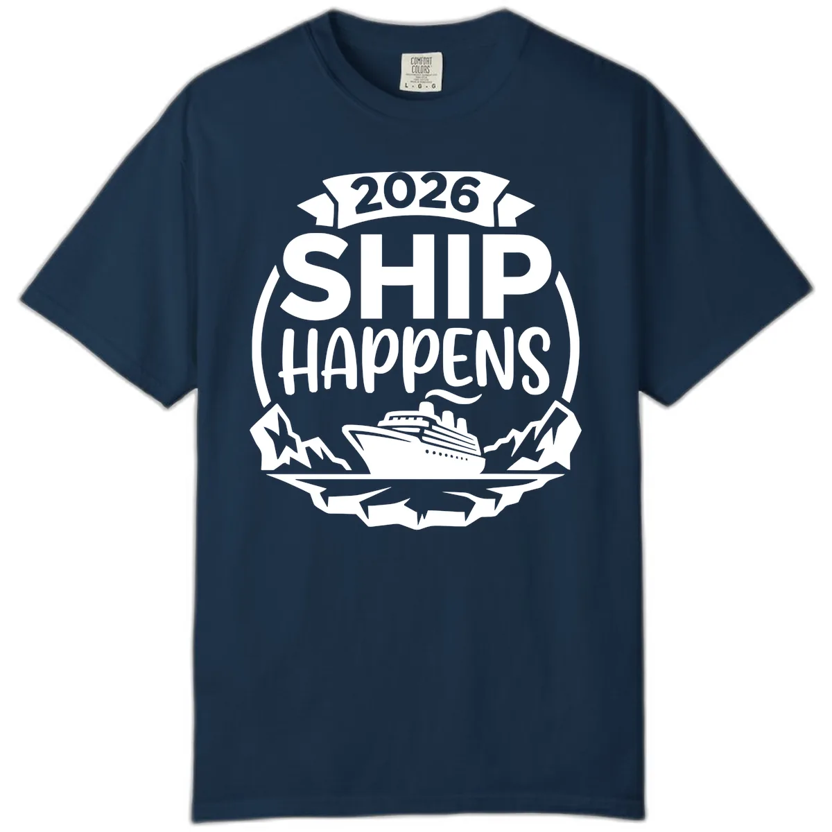 Ship Happens 2026 Comfort Color in True Navy