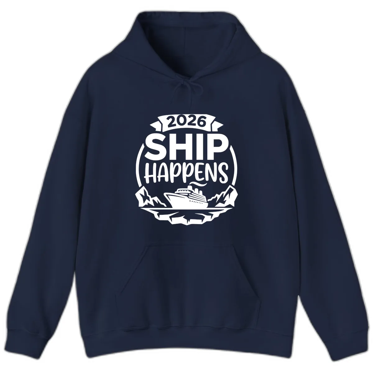 Ship Happens 2026 Hoodie in Navy
