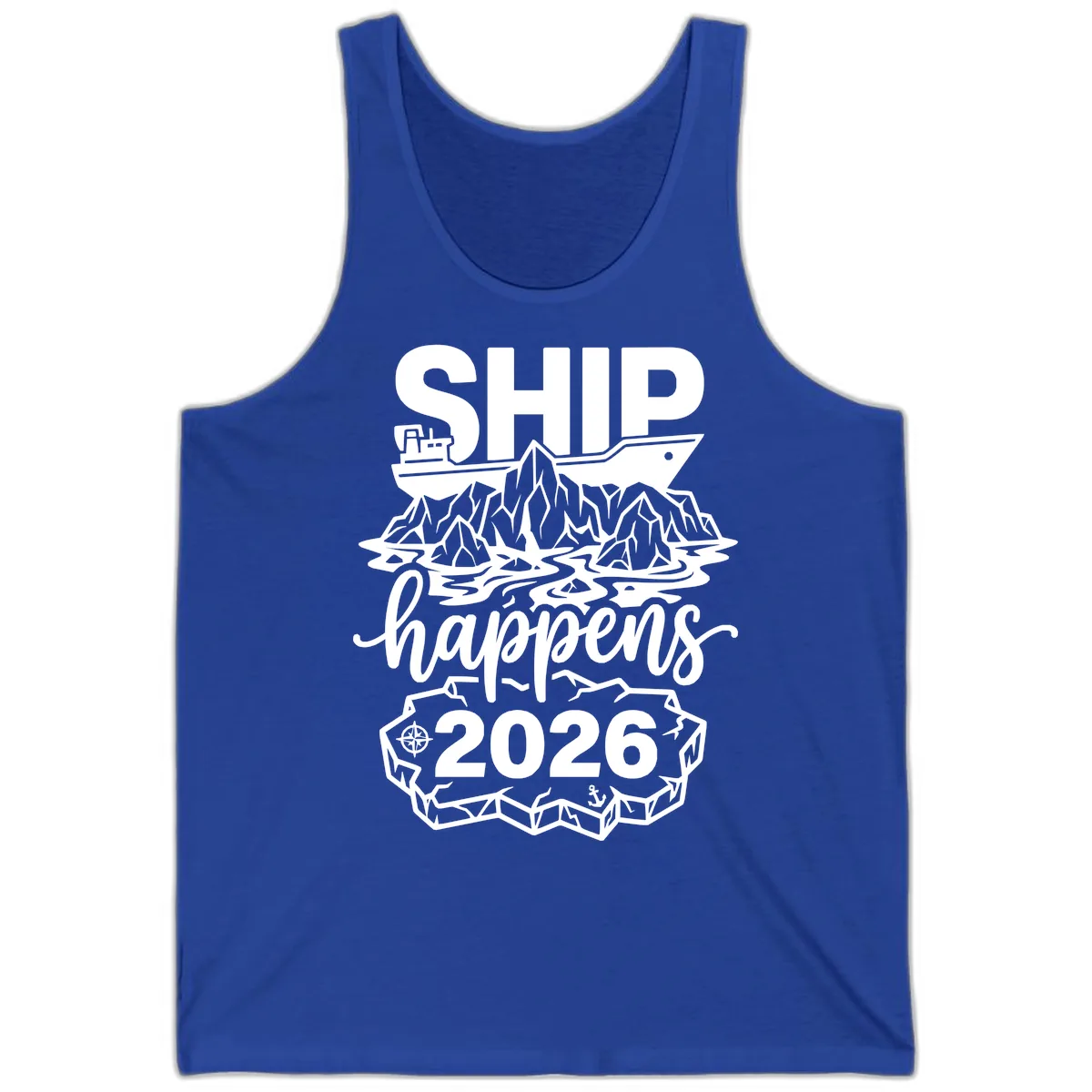 Ship Happens Glacier Humor Tank in True Royal
