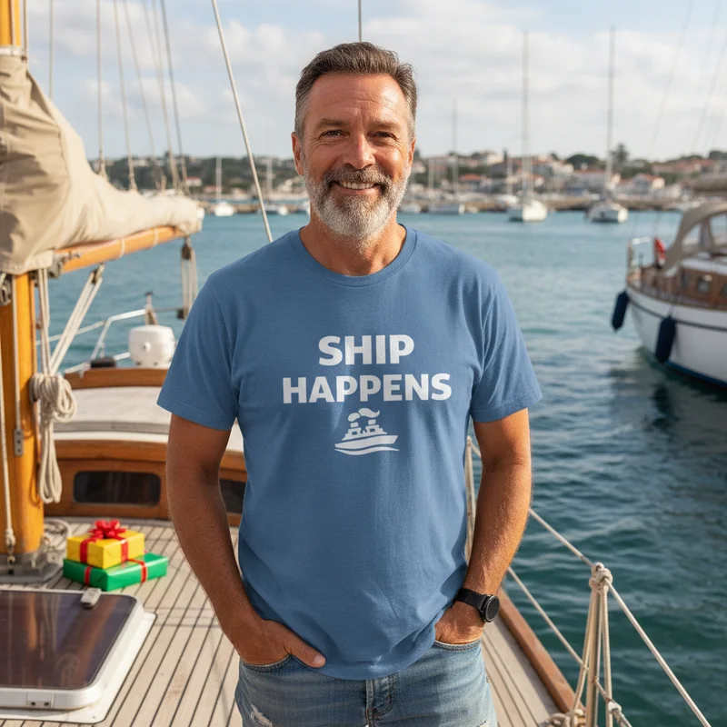 Boat-Owner Birthday Gift Ideas That Aren't Just More Engine Oil - Ship Happens Shirt