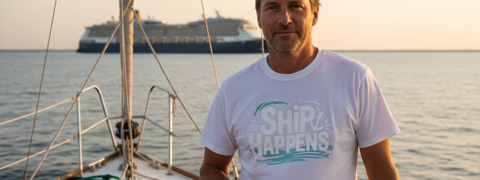 What Every Boat Owner Secretly Thinks About Cruise Ships - Ship Happens Shirt