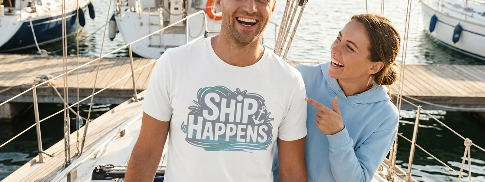 Captain or First Mate? A Quiz for Couples Who Boat Together - Ship Happens Shirt
