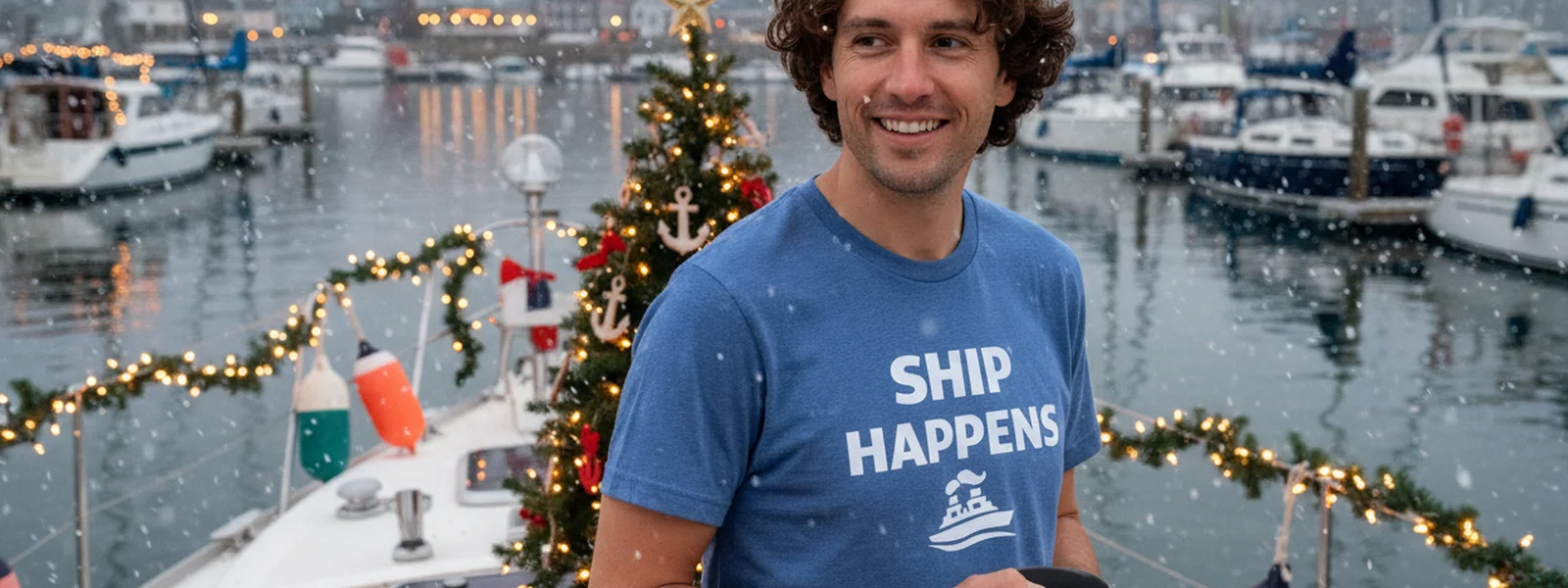 A Christmas Boat Story: Eleven Notes From Our Marina Group Chat - Ship Happens Shirt