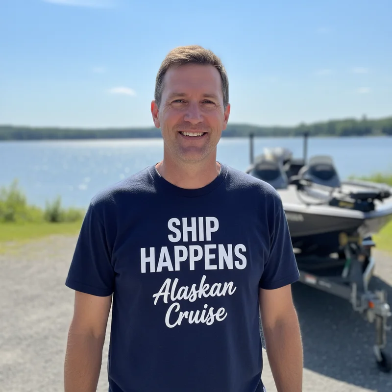 Funny Bass Boat Names for the Tournament Crowd - Ship Happens Shirt