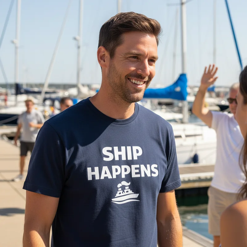 The Art of the Marina Wave: Marina Greetings Decoded - Ship Happens Shirt