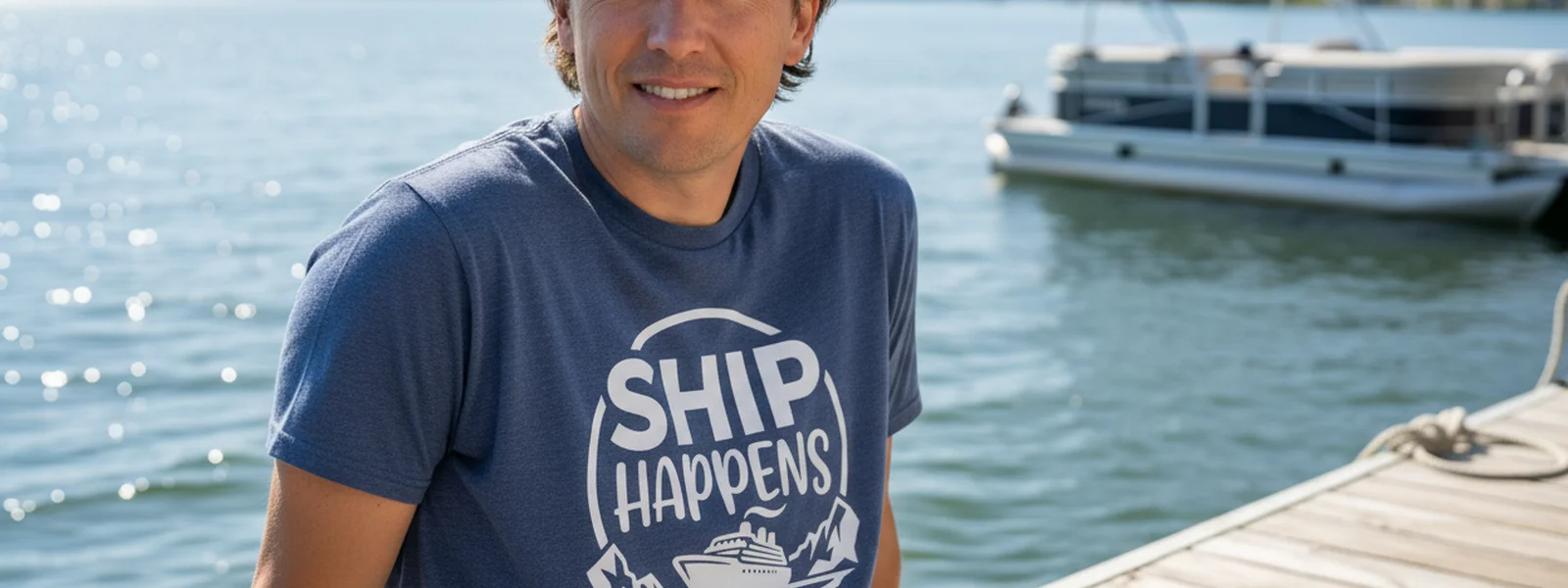 Pontoon Captain Confessions: 14 Things We Don't Tell the Sailboat Crowd - Ship Happens Shirt
