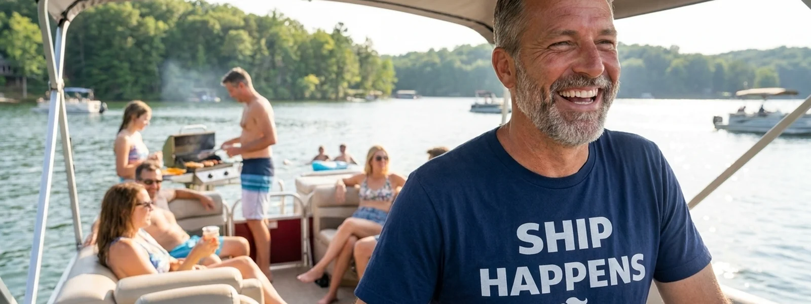 Why Pontoon Owners Are Actually Having More Fun Than Everyone Else - Ship Happens Shirt
