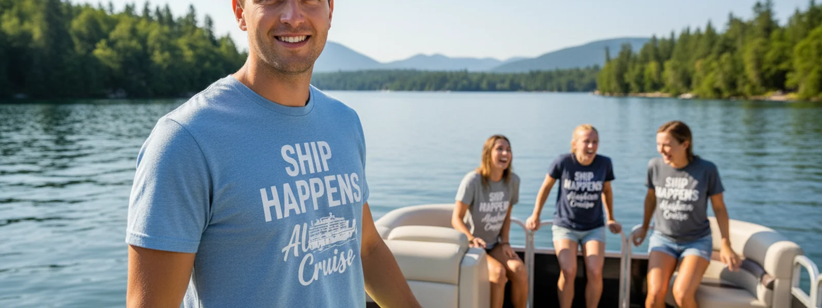 Pontoon Tubing Crew Goals: Building the Right Saturday - Ship Happens Shirt