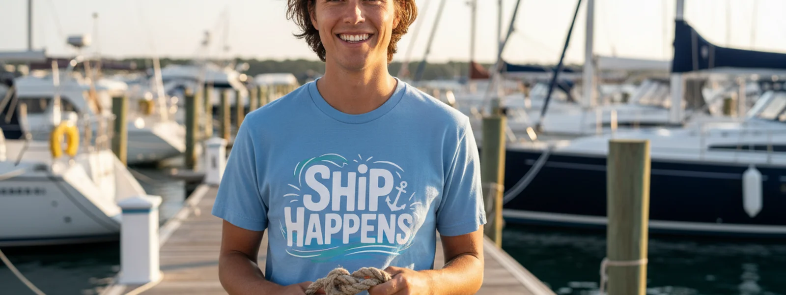 Sailing Knot Tutorial Without the Boring Part - Ship Happens Shirt