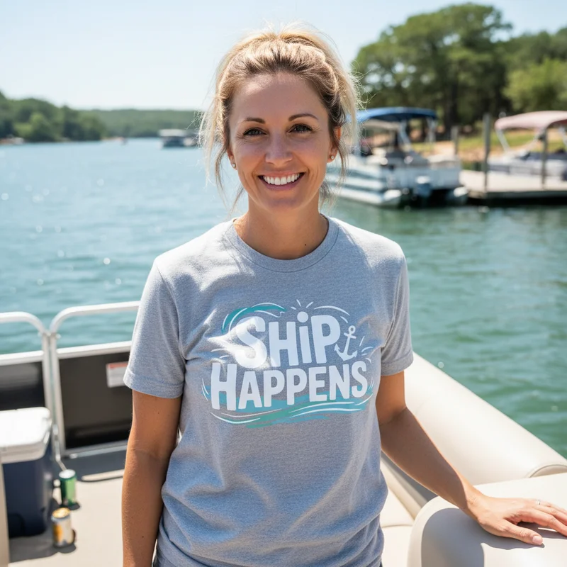 The Texas Reservoir Boater's Field Guide - Ship Happens Shirt