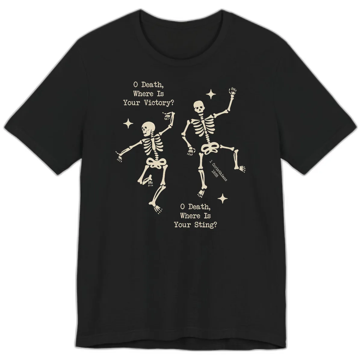 O Death Where Is Your Victory And Sting Premium T-Shirt in Black