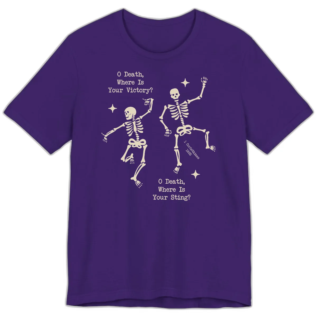 O Death Where Is Your Victory And Sting Premium T-Shirt in Team Purple