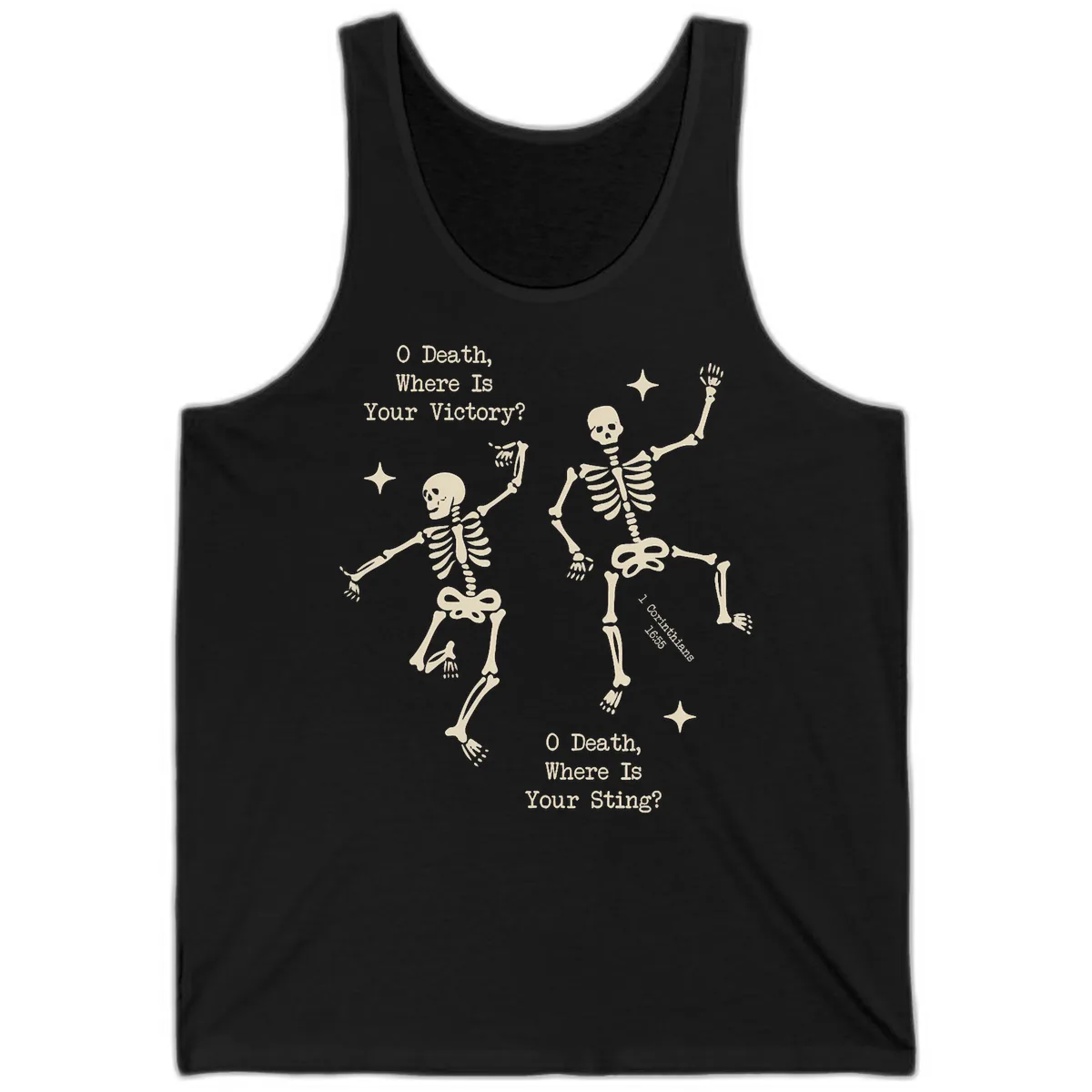 O Death Where Is Your Victory And Sting Tank in Black