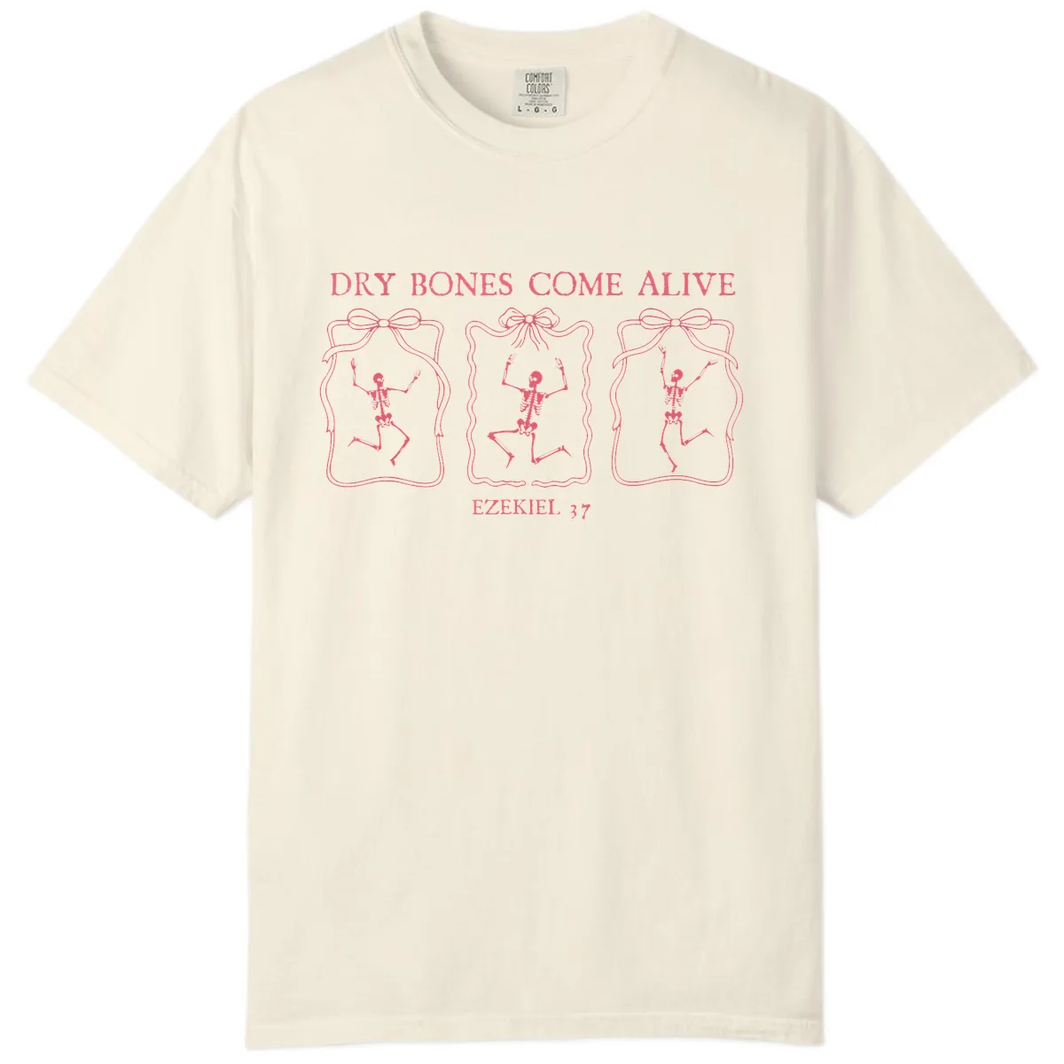 Dry Bones Come Alive Biblical Art Comfort Color in Ivory