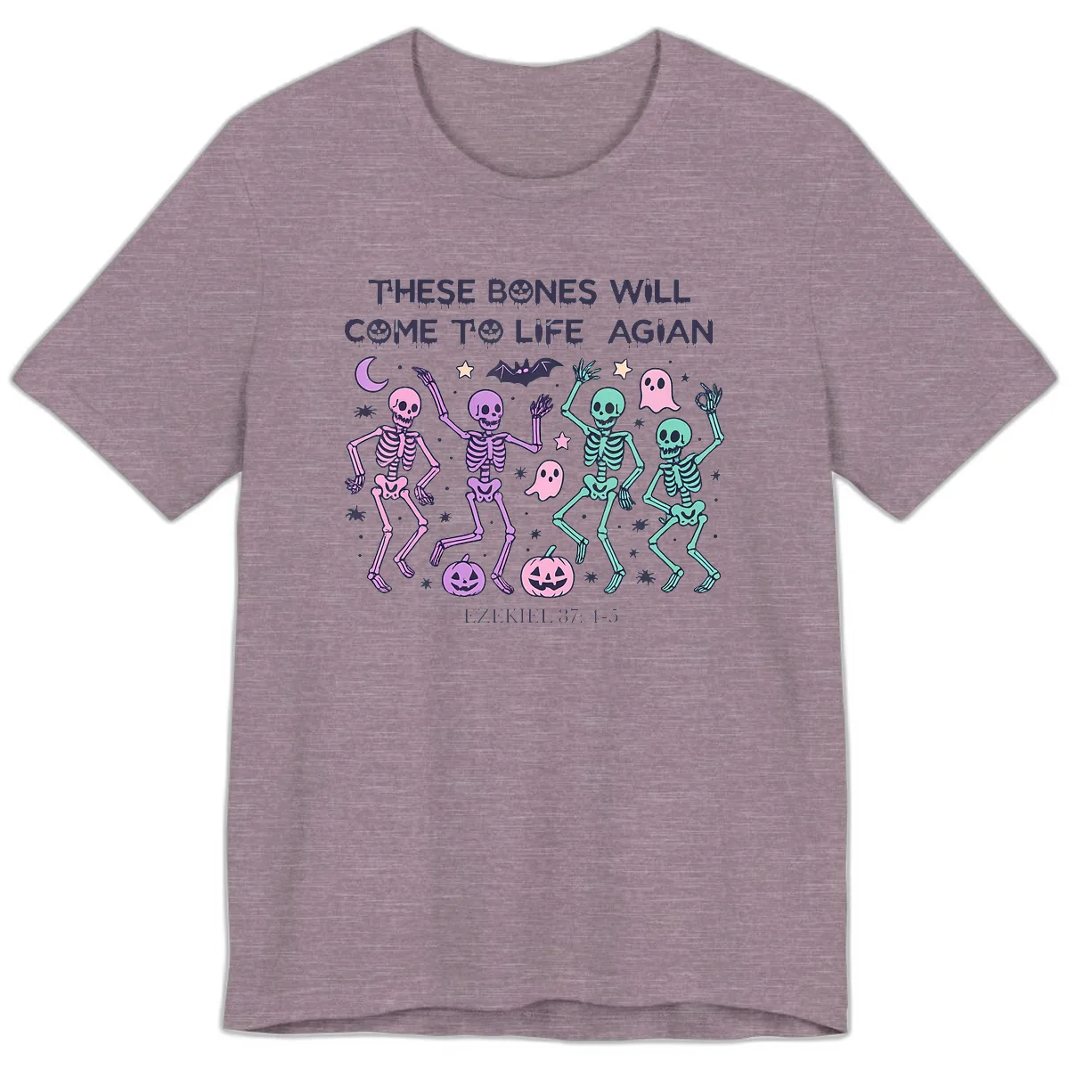 These Bones Will Come To Life Again Premium T-Shirt in Heather Purple