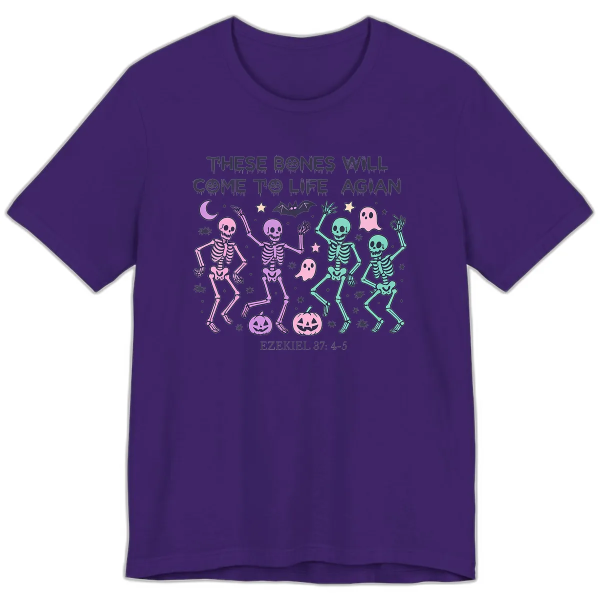 These Bones Will Come To Life Again Premium T-Shirt in Team Purple