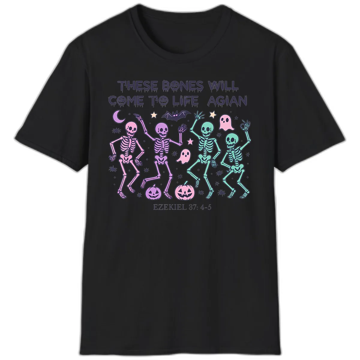 These Bones Will Come To Life Again T-Shirt in Black