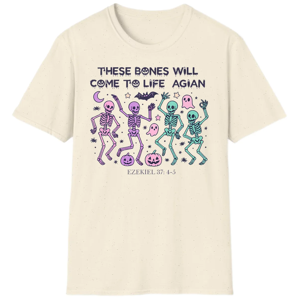 These Bones Will Come To Life Again T-Shirt in Natural