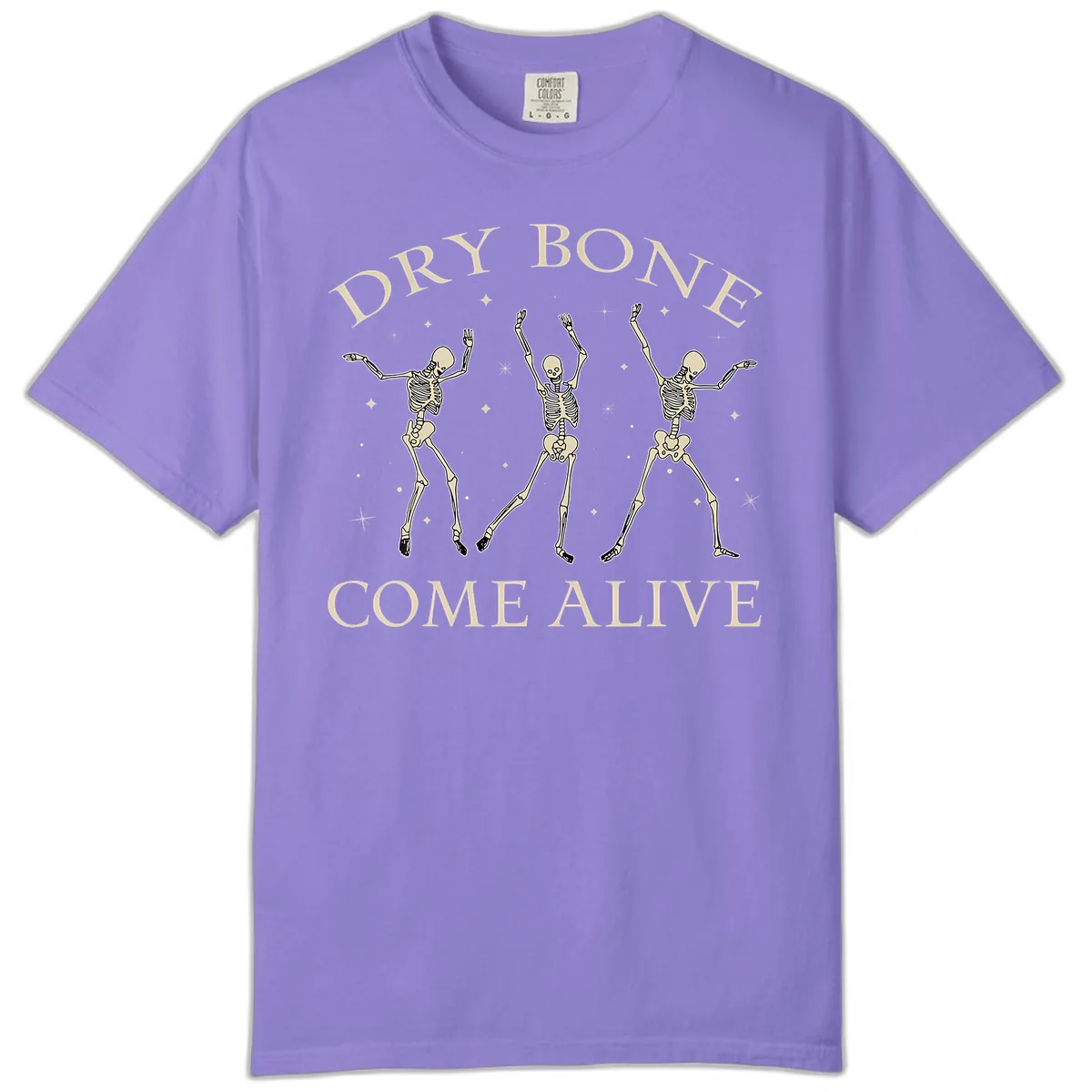 Dry Bone Come Alive Skeletons Dancing Comfort Color in Violet