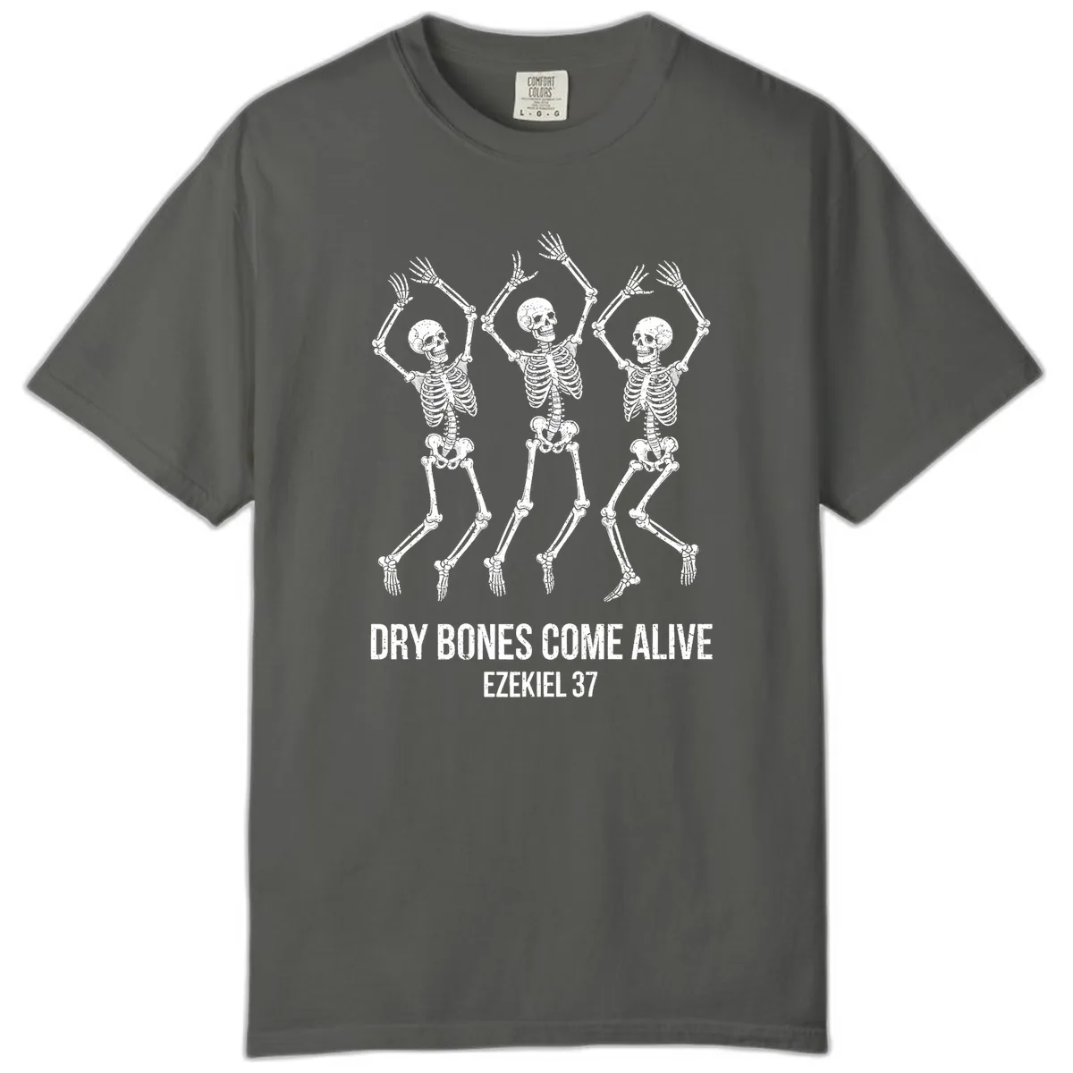 Dancing Dry Bones Come Alive Comfort Color in Pepper