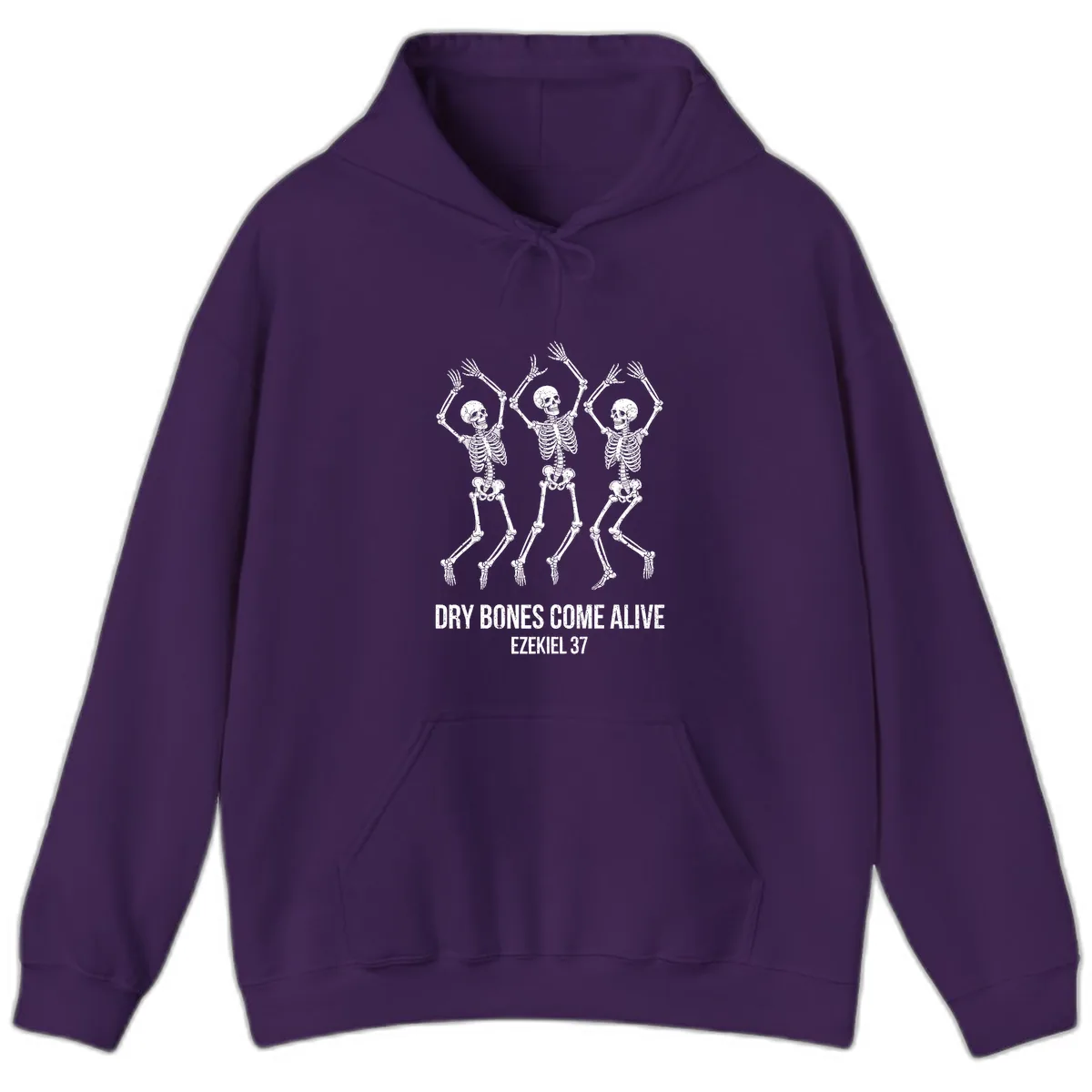 Dancing Dry Bones Come Alive Hoodie in Purple