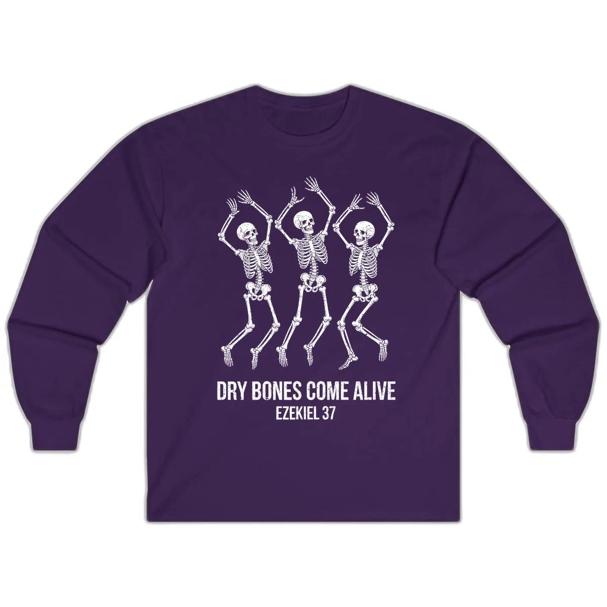 Dancing Dry Bones Come Alive Long Sleeve in Purple