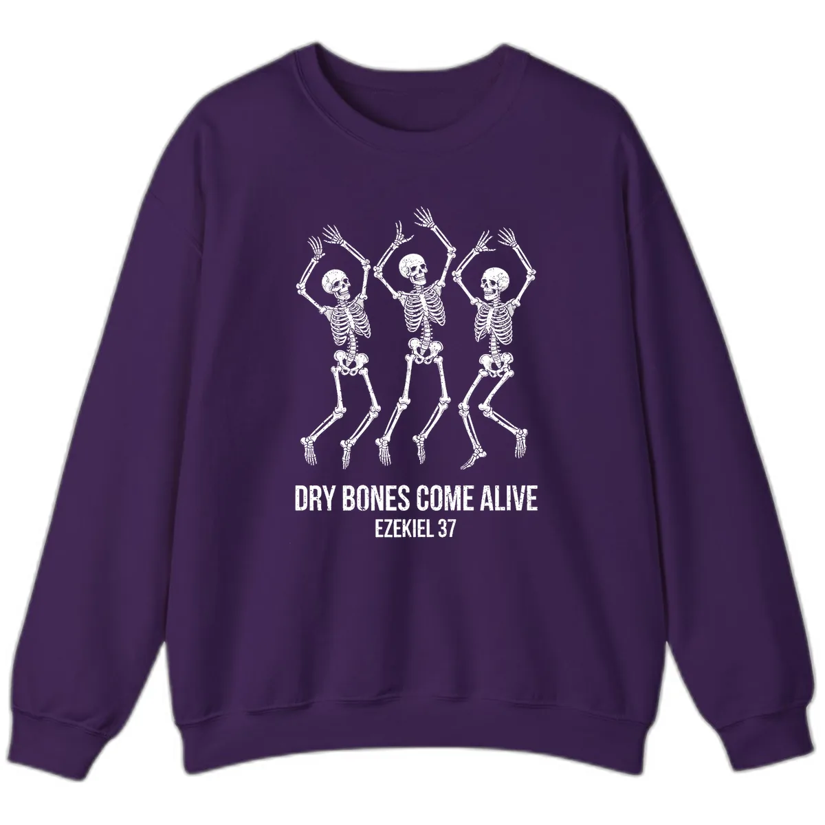 Dancing Dry Bones Come Alive Sweatshirt in Purple