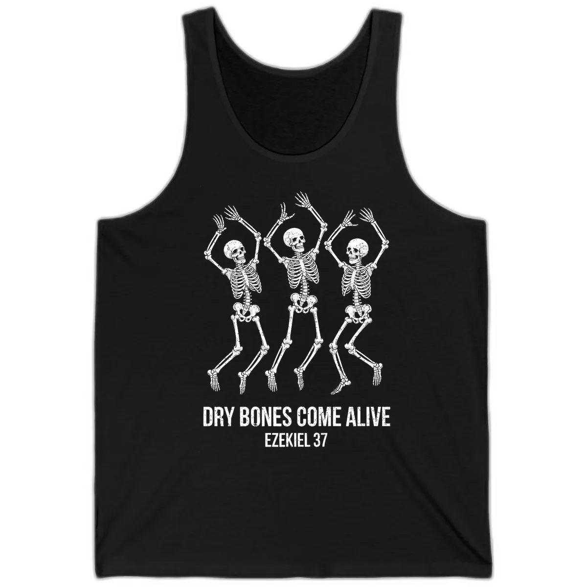 Dancing Dry Bones Come Alive Tank in Black