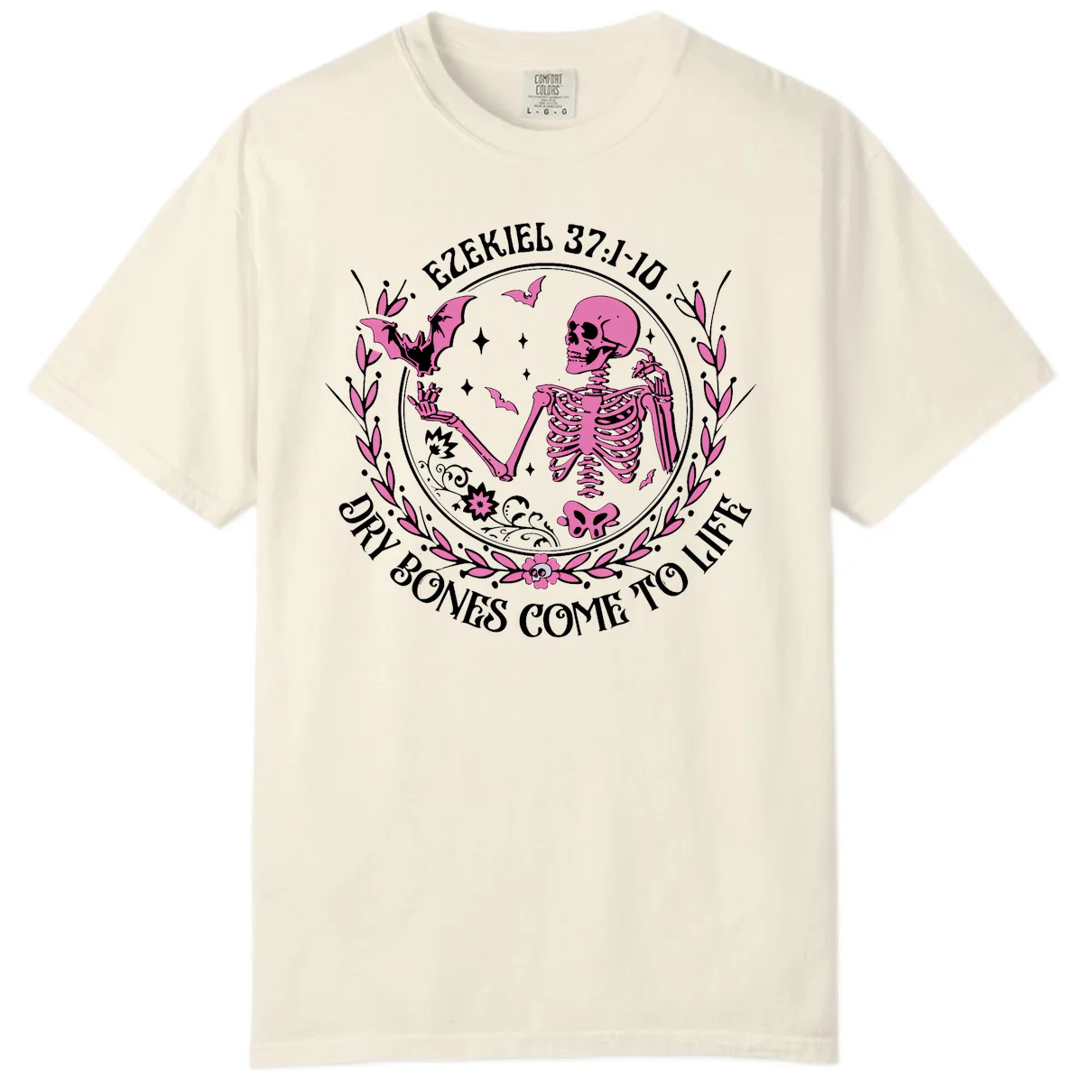 Dry Bones Come To Life Religious Art Comfort Color in Ivory