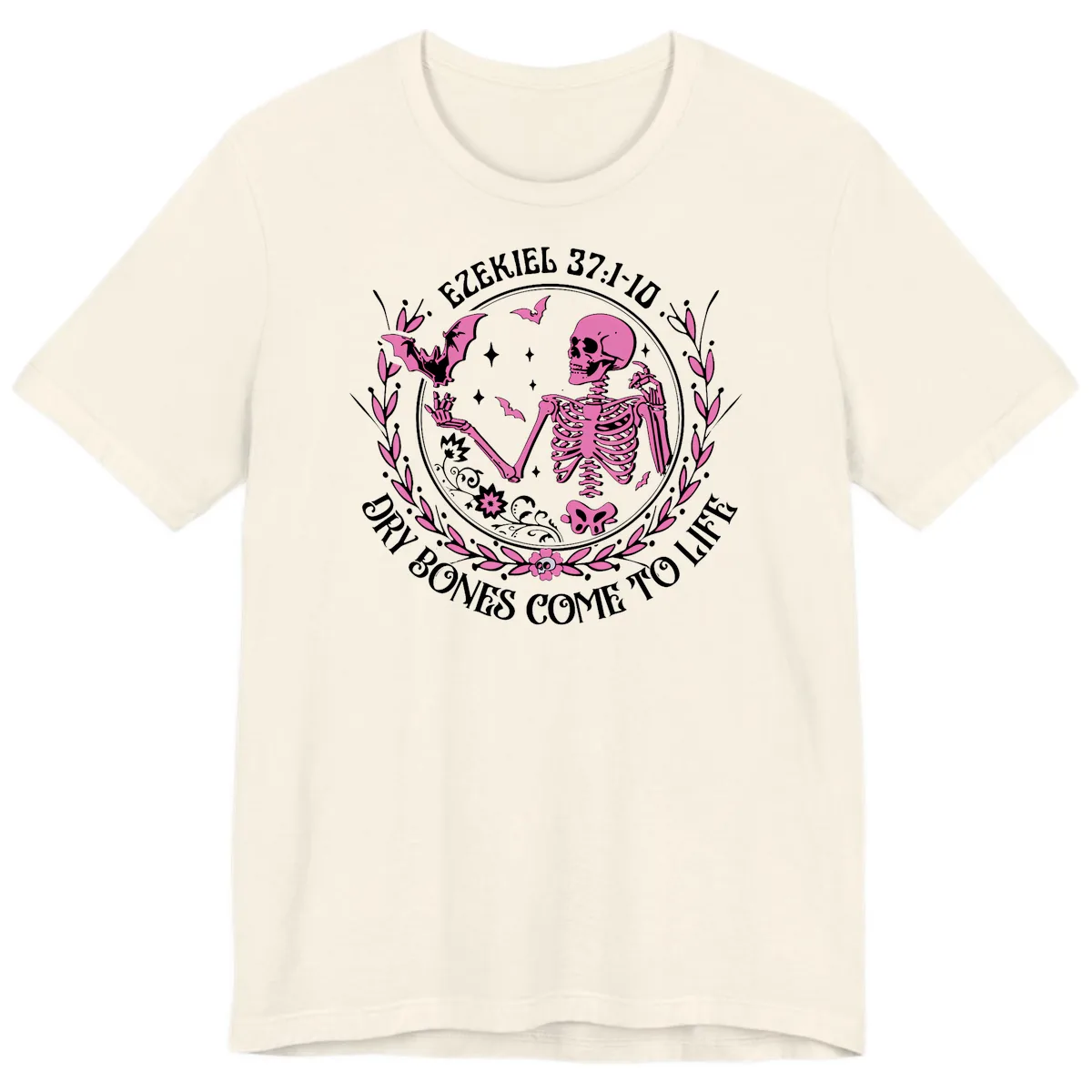 Dry Bones Come To Life Religious Art Premium T-Shirt in Natural