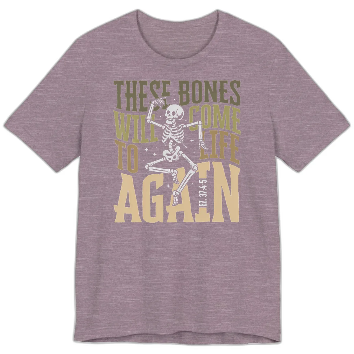 These Bones Will Come To Life Again Premium T-Shirt in Heather Purple