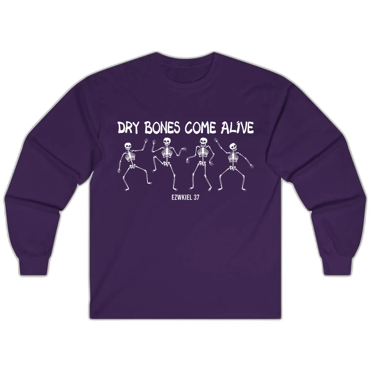 Dry Bones Come Alive Verse Long Sleeve in Purple