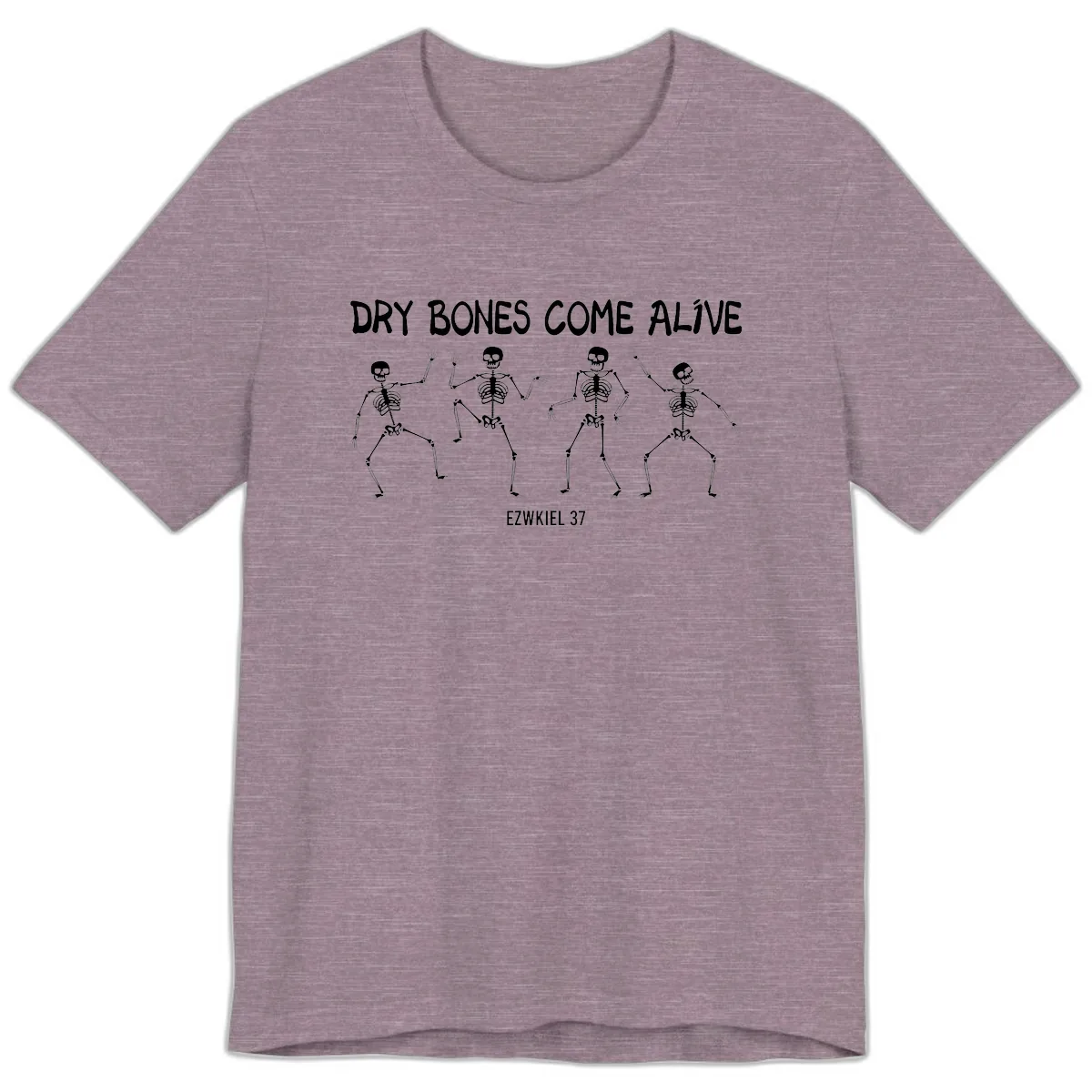 Dry Bones Come Alive Verse Premium T-Shirt in Heather Purple