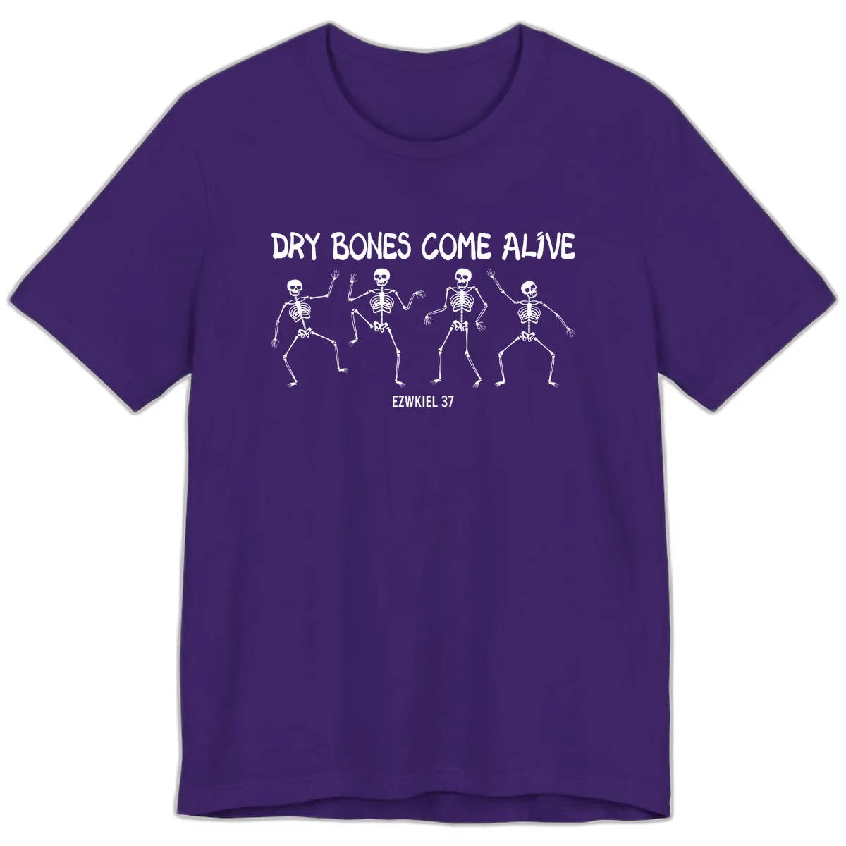 Dry Bones Come Alive Verse Premium T-Shirt in Team Purple