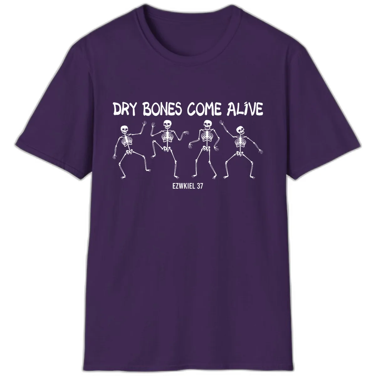 Dry Bones Come Alive Verse T-Shirt in Purple