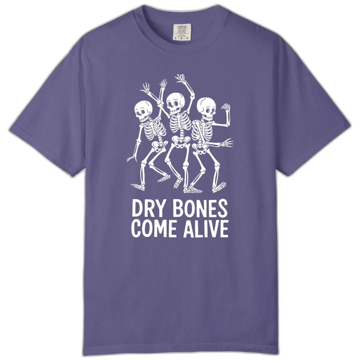 Dry Bones Come Alive Skeletons Comfort Color in Grape