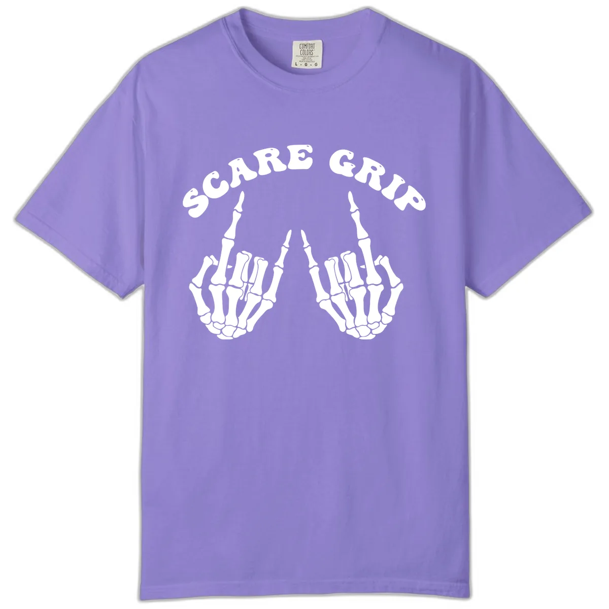 Scare Grip Skeleton Hands Gesture Comfort Color in Violet
